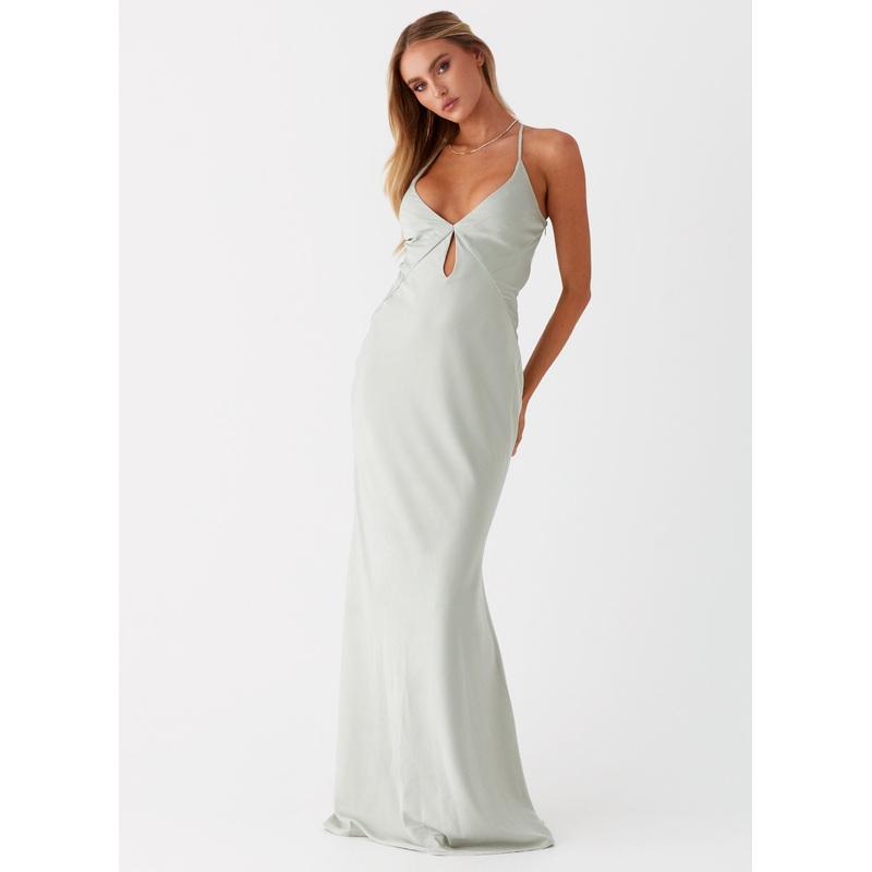 Vesper Keyhole Maxi Dress – Sage