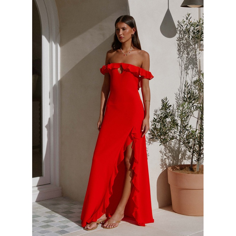 Braxton Maxi Dress – Red