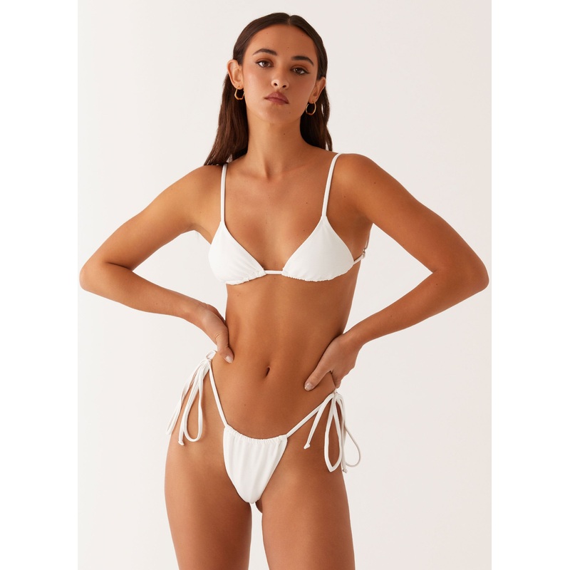 Calista Bikini Bottoms – White