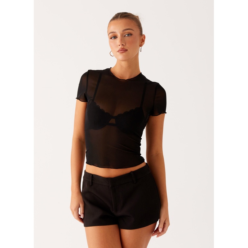 Dalton Mesh T-Shirt – Black