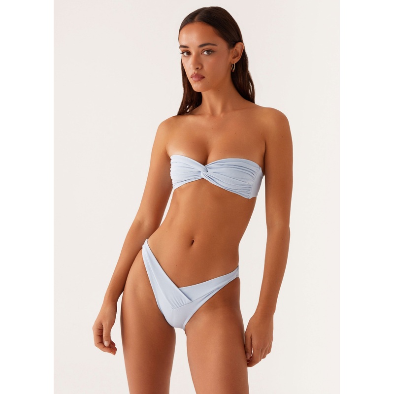 Delta Bandeau Bikini Top – Blue