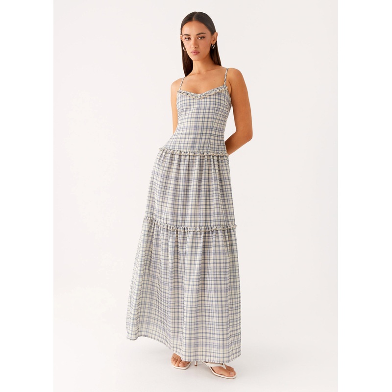 Hermie Midi Dress – Check