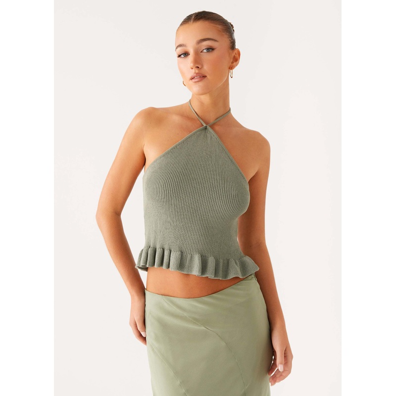 Idola Knit Top – Sage