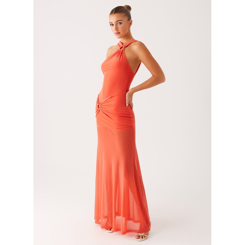 Kavala Maxi Dress – Coral