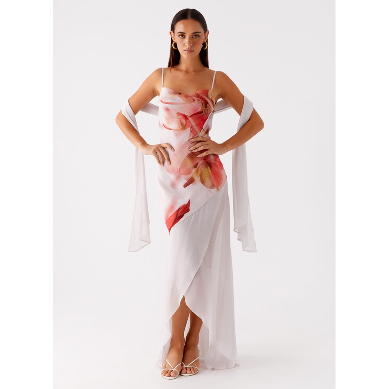 Loire Maxi Dress – Peach Rose