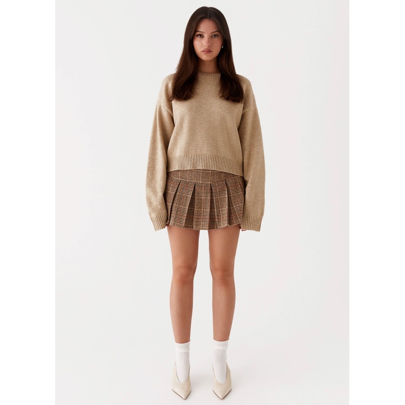 Monika Oversized Jumper – Beige
