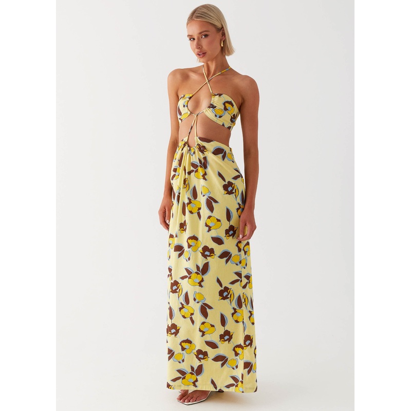 Nora Linen Maxi Dress – Primrose