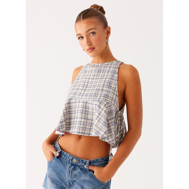 Osborne Halter Top – Check