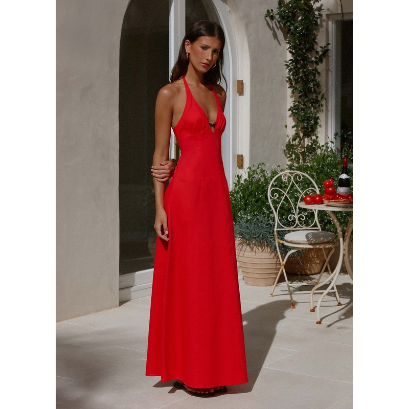 Zana Maxi Dress – Red