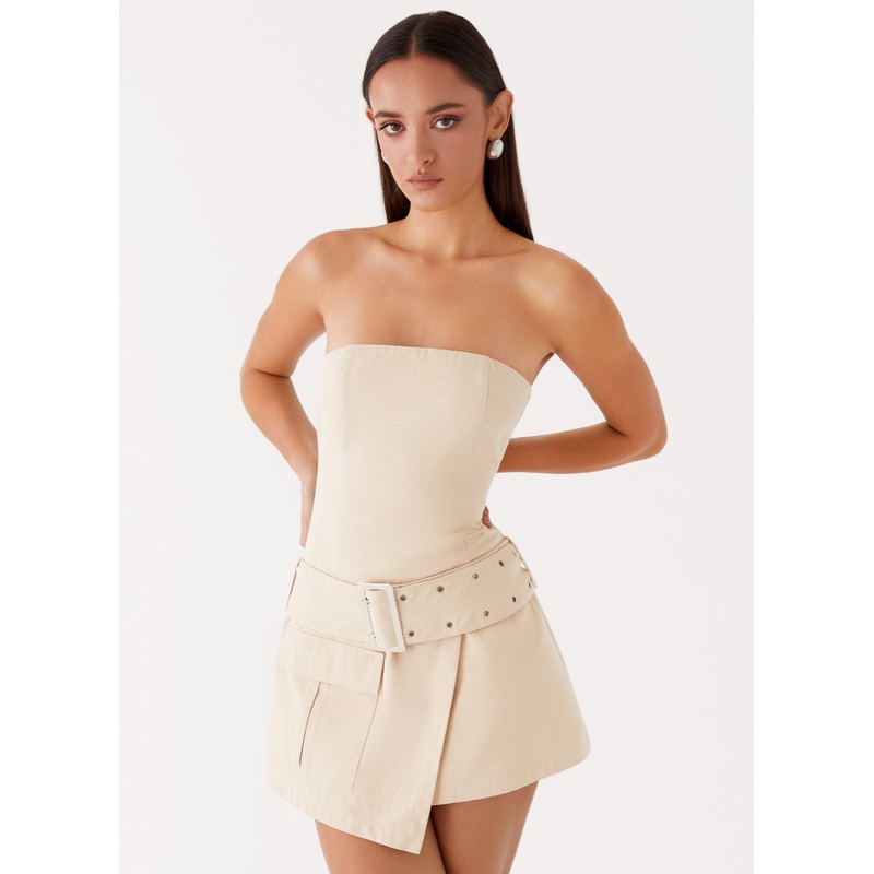 All For You Strapless Mini Dress – Ivory