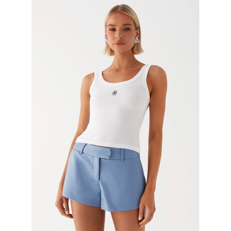 Aspen Mini Shorts – Blue