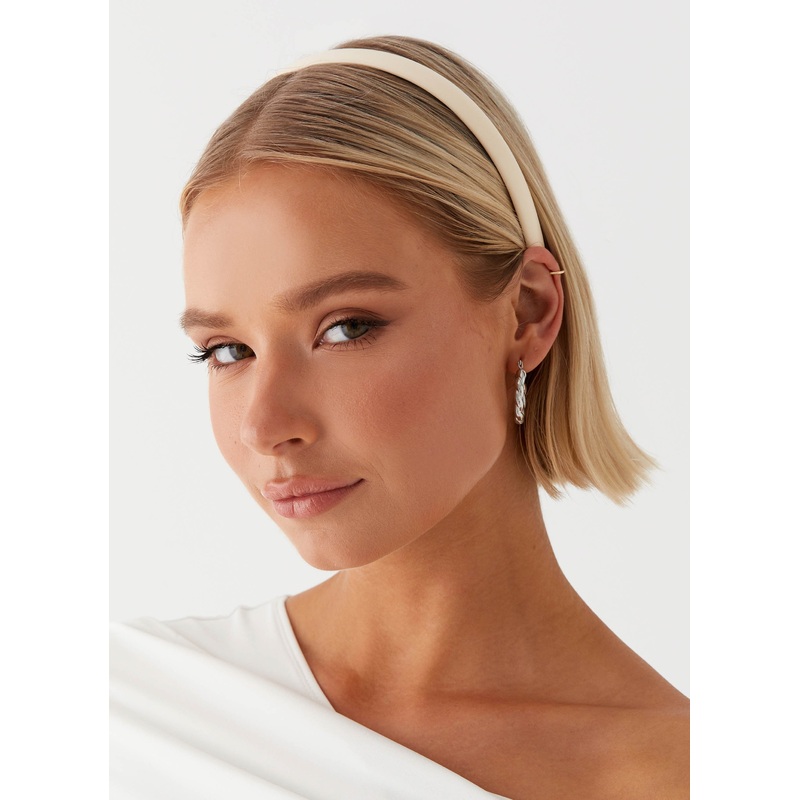 Be Selfish Headband – White
