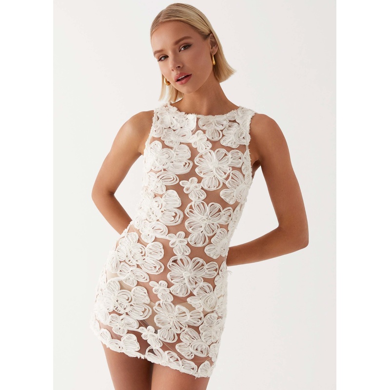 Candace Mini Dress – Ivory