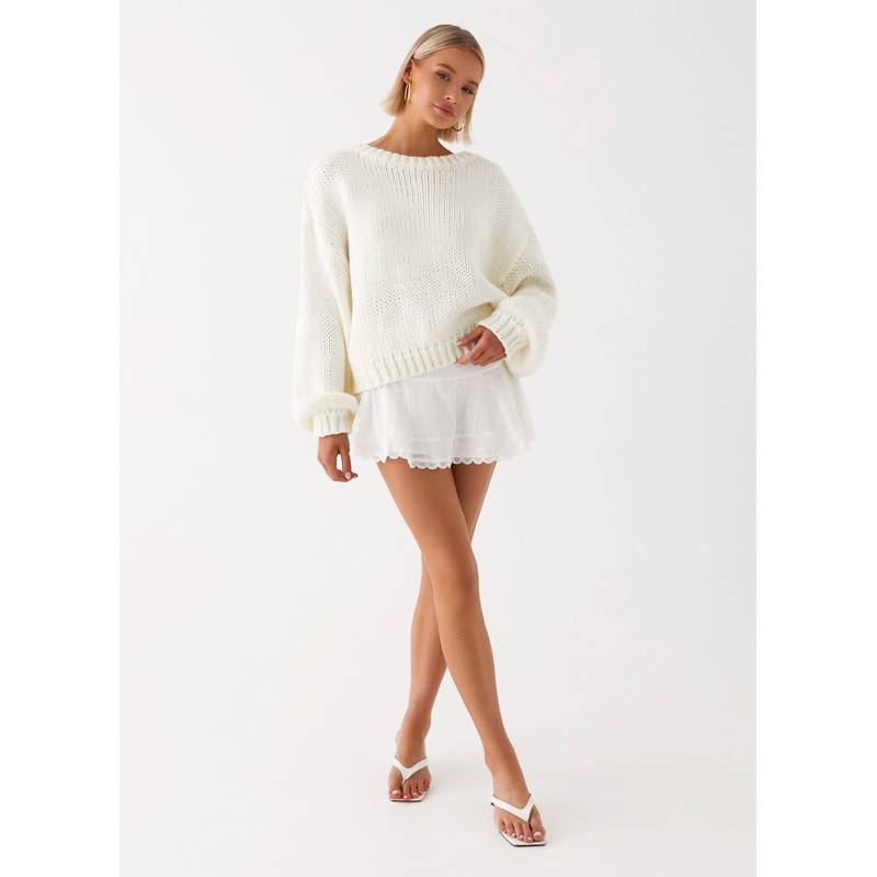 Costella Knit Sweater – Ivory