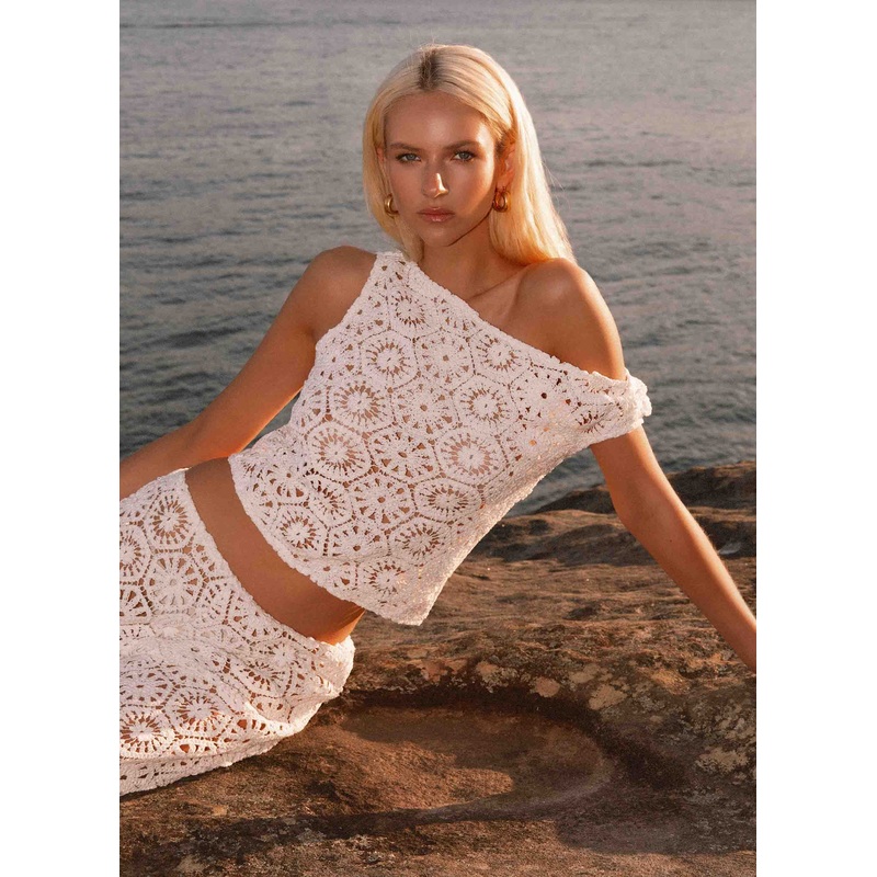 Ibiza Crochet Top – Ivory