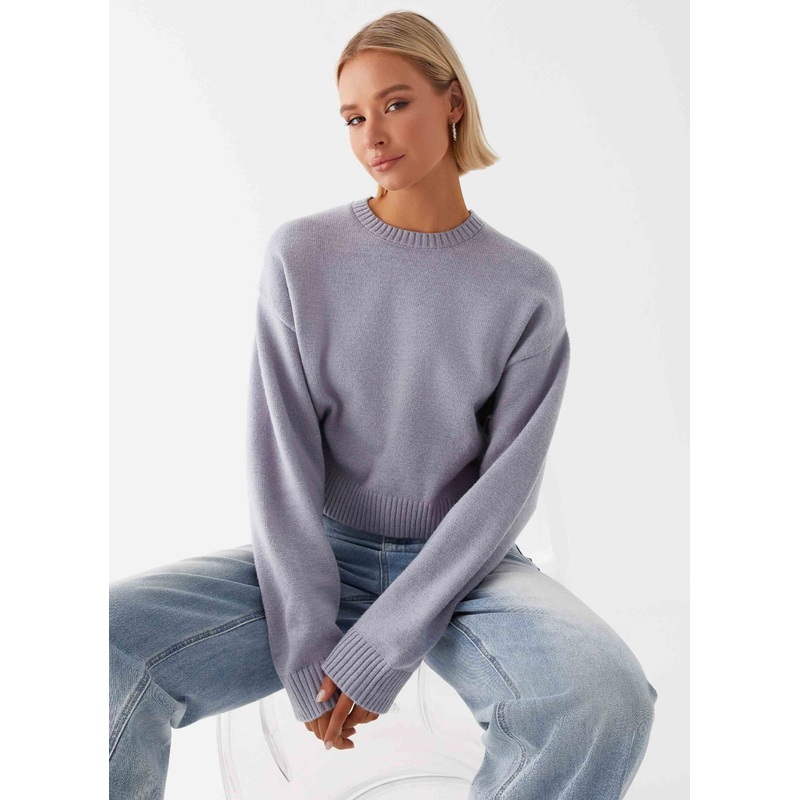 Monika Oversized Jumper – Blue