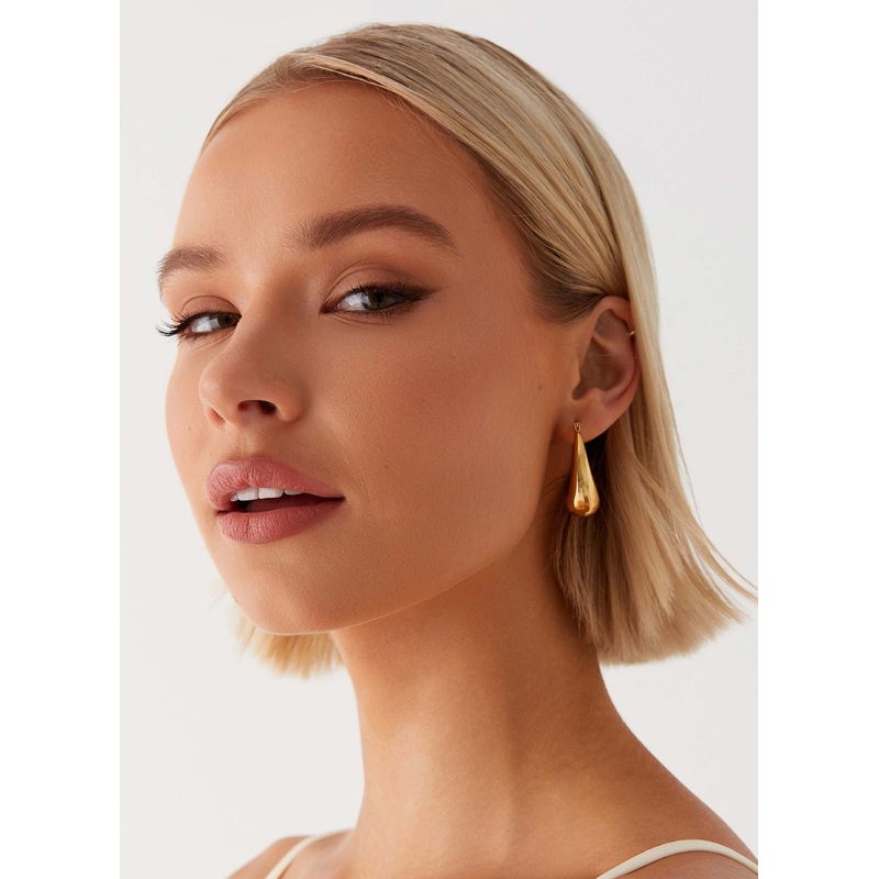 Slow Down Earrings – Gold