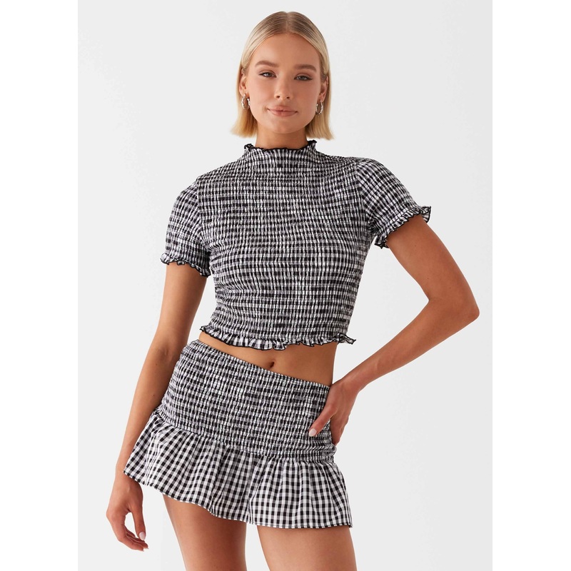 Sweetest Pie T-Shirt – Black Gingham