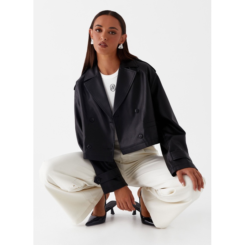 Bryson Cropped Jacket – Black