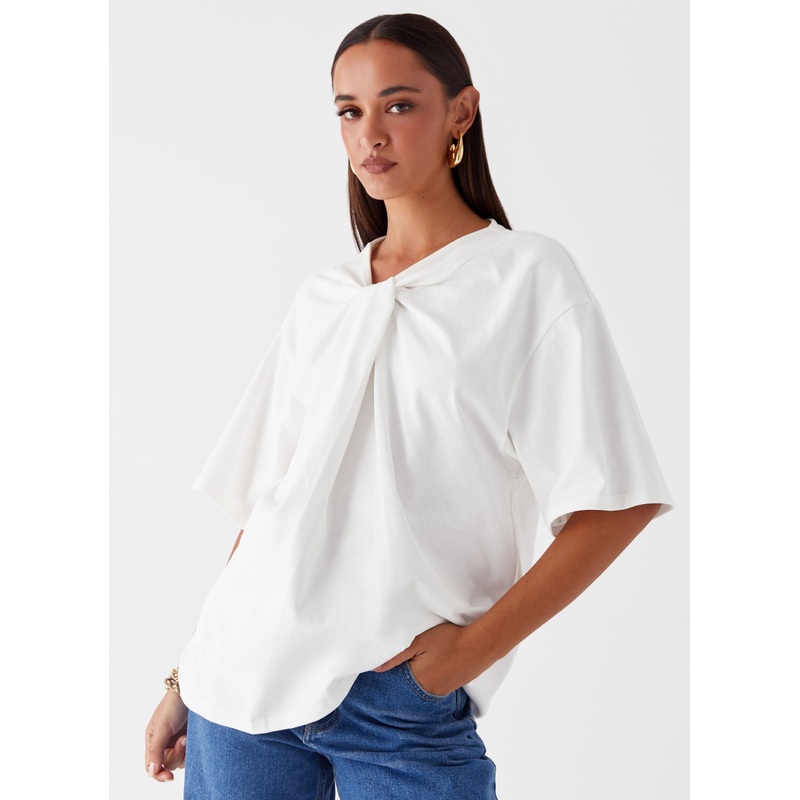 Orena Twist T-Shirt – White