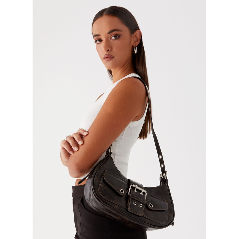Rhoda Shoulder Bag – Washed Black