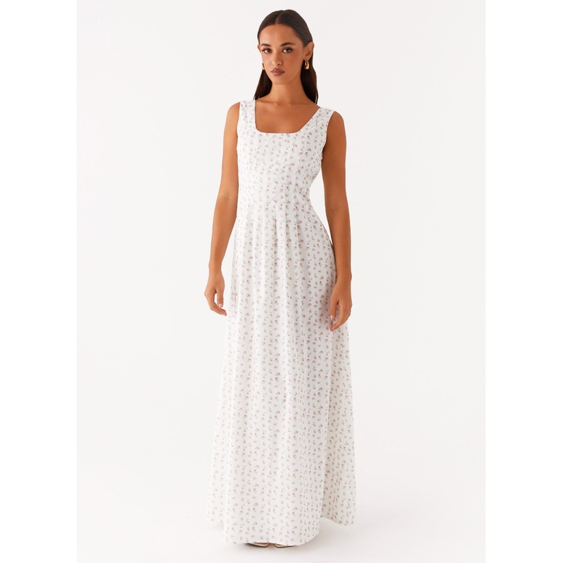All My Love Maxi Dress – White Floral