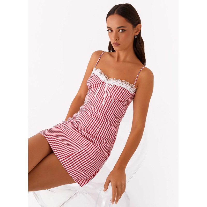 Bellissima Bustier Mini Dress – Red