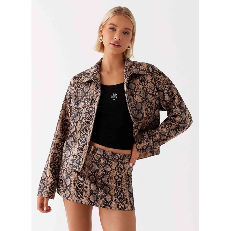 Bethany Mini Skirt – Snake