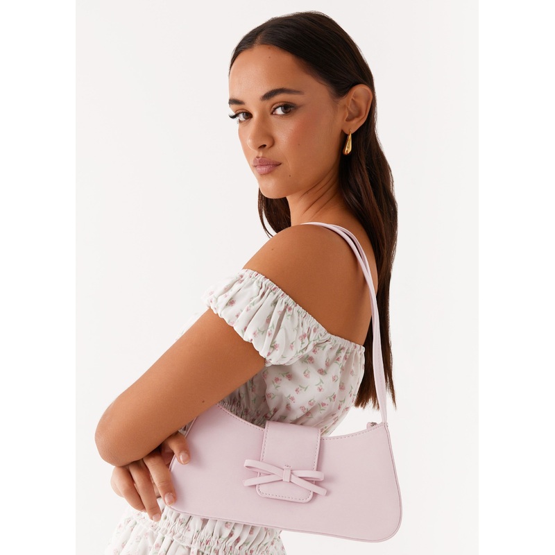 Cara Bow Shoulder Bag – Pink
