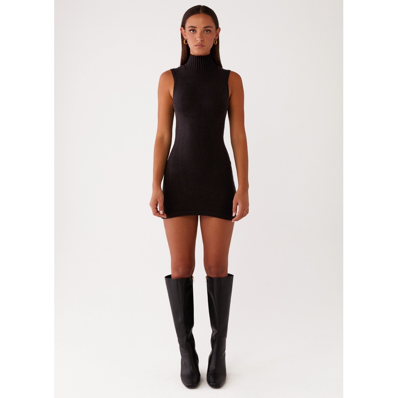 Cece Mini Dress – Black