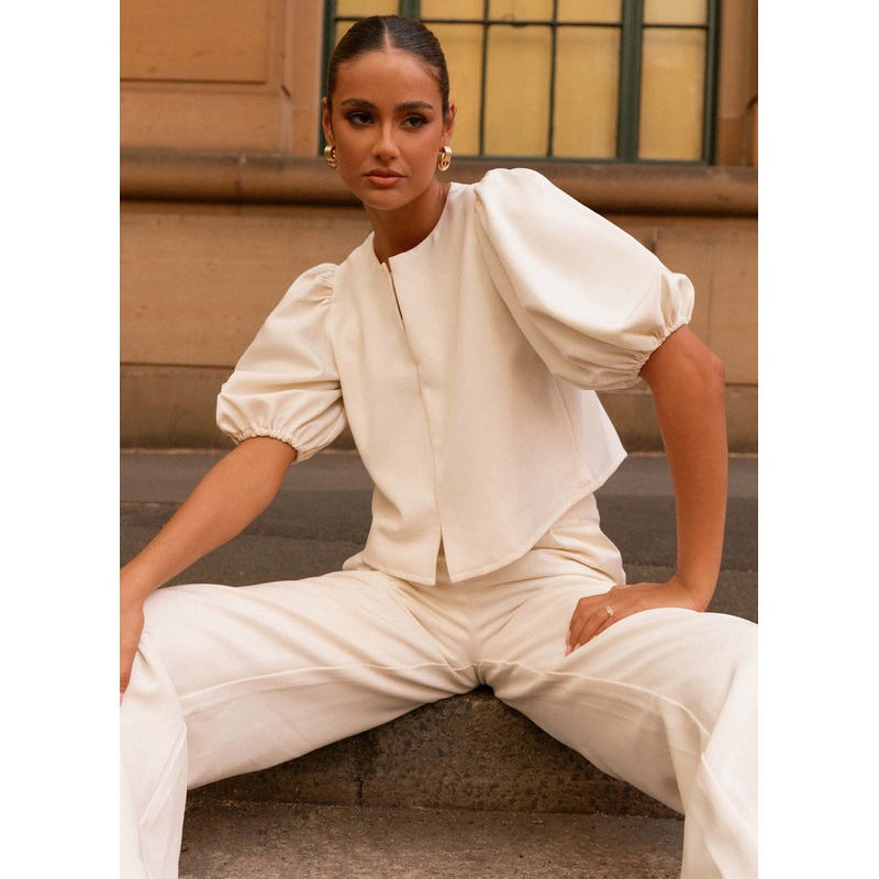 Leila Top – Ivory
