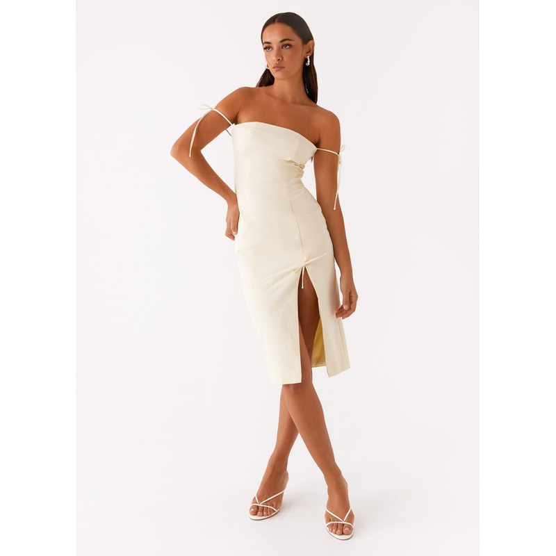 Limelight Midi Dress – Lemon