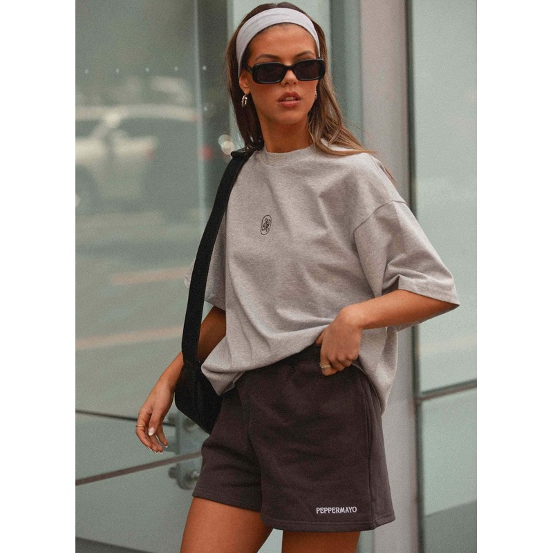 Signature Oversized Tee – Grey