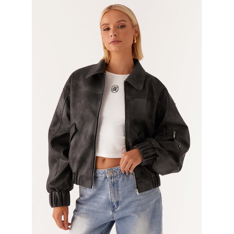 Washington Bomber Jacket – Black