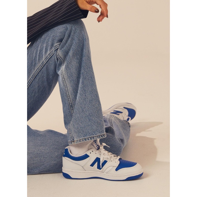 480 Sneaker – White/Blue