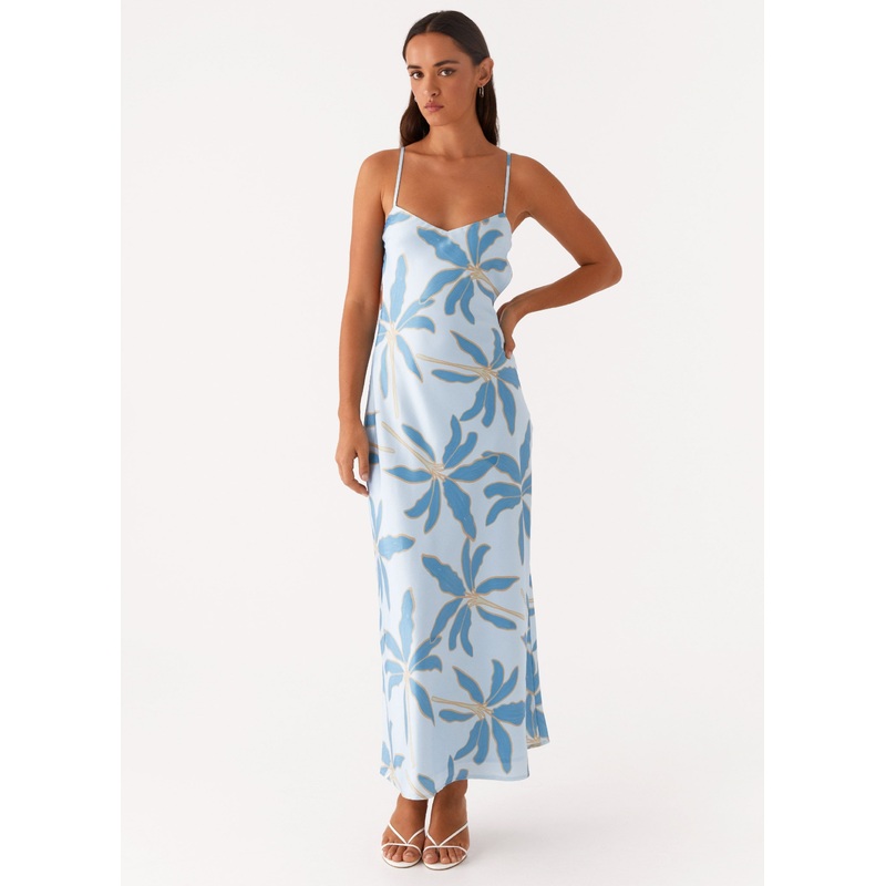 Alisha Midi Dress – Opulent Blue