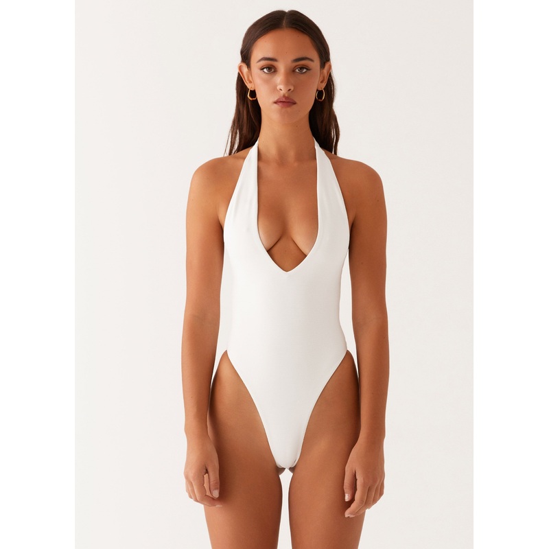 Delia One Piece Swimsuit – White