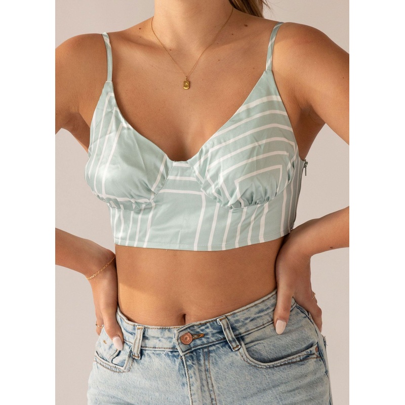 Francesca Top – Sage Print