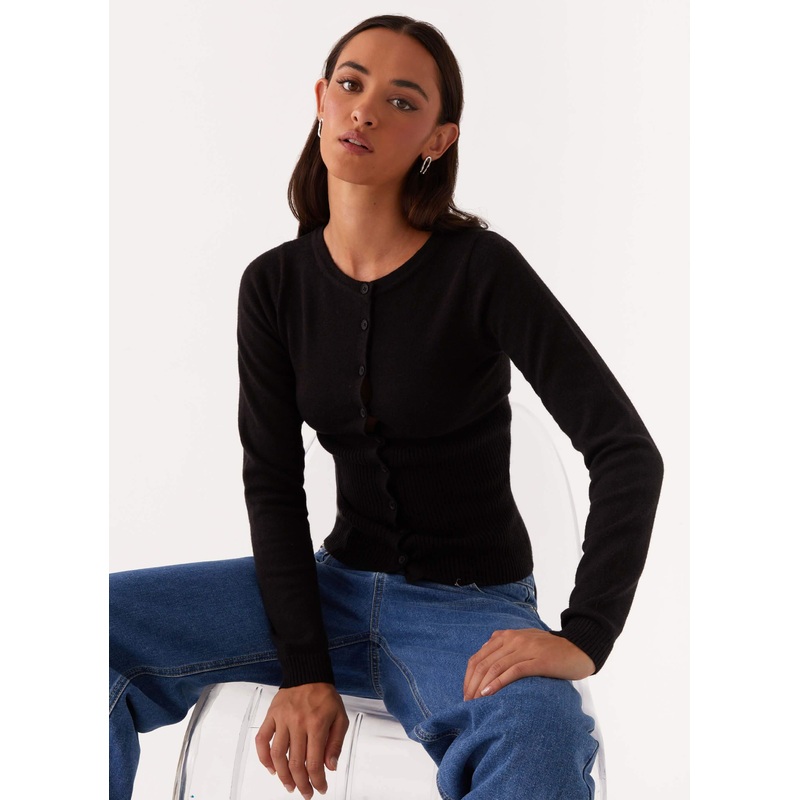 Reagan Knit Top – Black