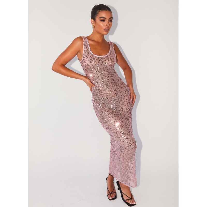 Sweet Essence Maxi Dress – Pink Sapphire
