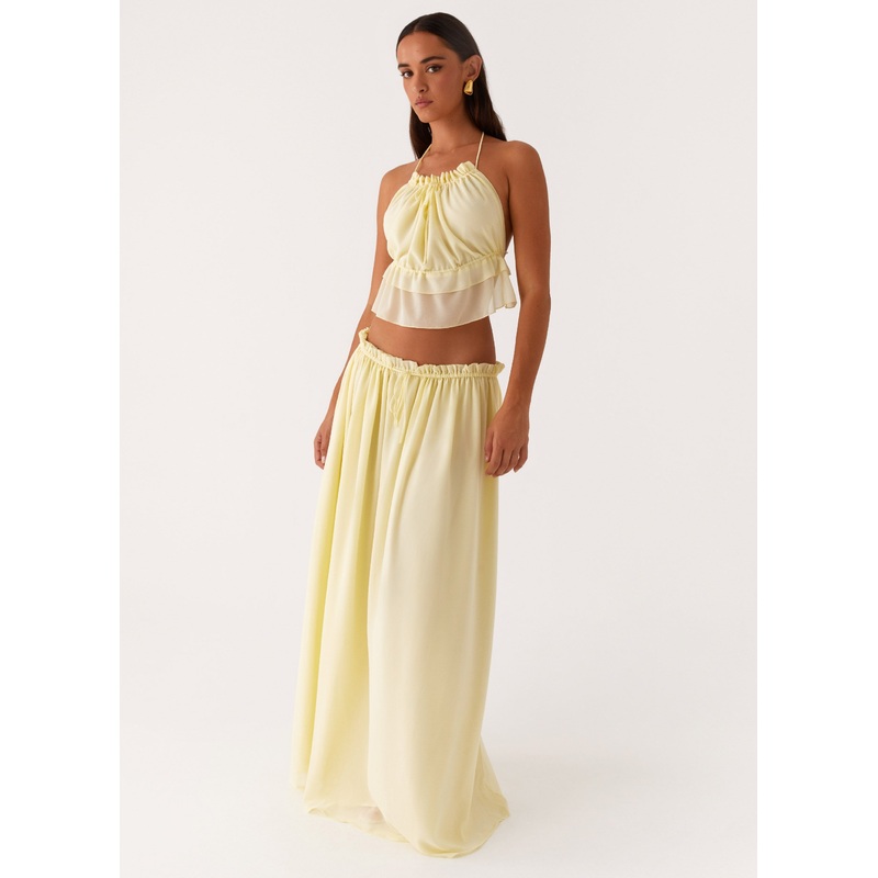 Zaya Maxi Skirt – Yellow