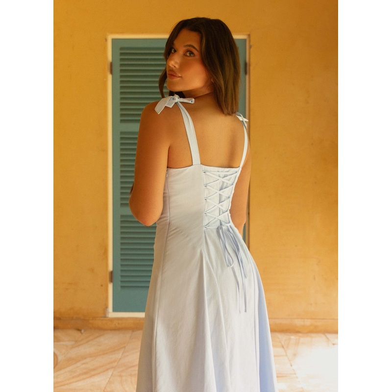 Adela Midi Dress – Blue