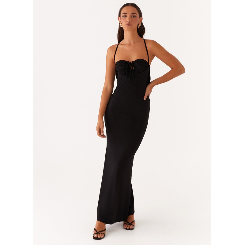Bombshell Maxi Dress – Black