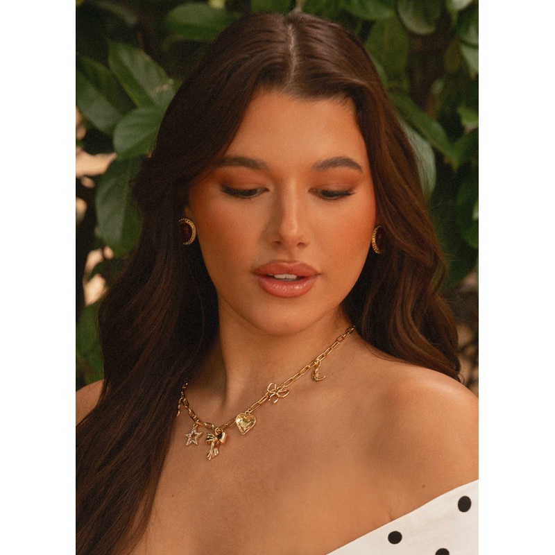 Celia Charm Necklace – Gold