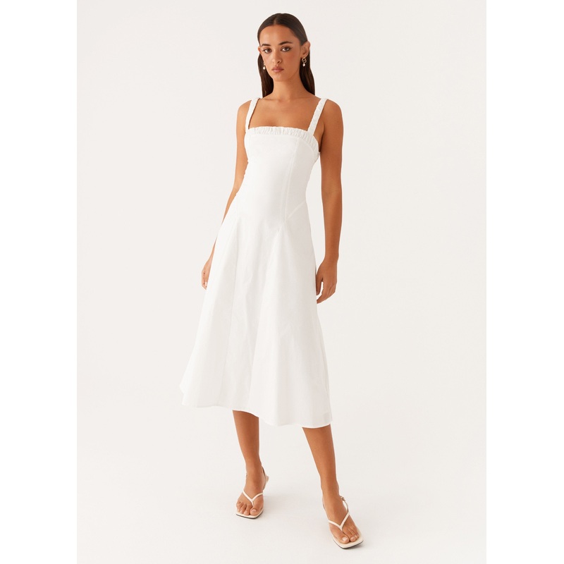 Enola Midi Dress – White