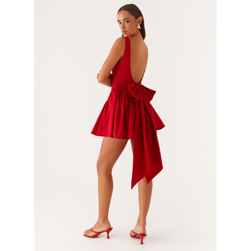 Invited Mini Dress – Red