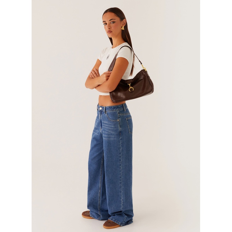 Nicky Shoulder Bag – Brown