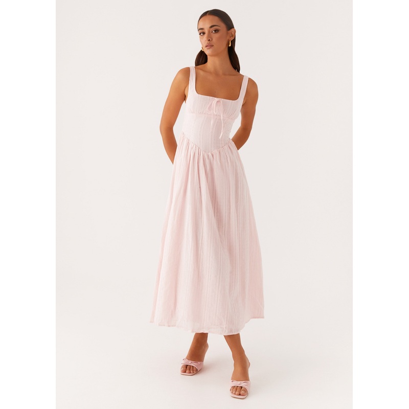 Pascuelle Midi Dress – Pink