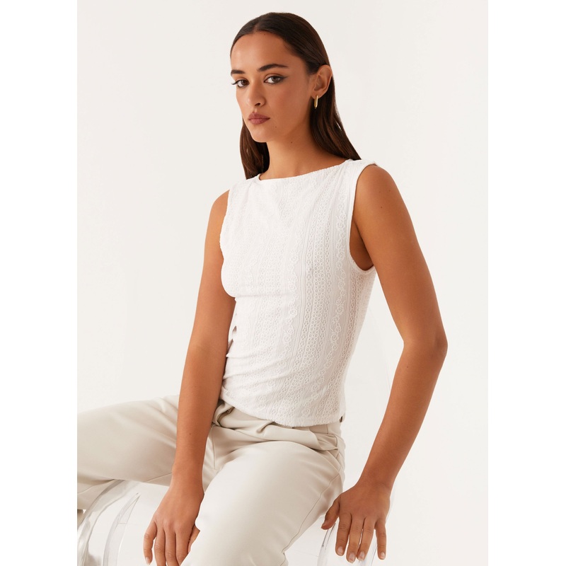 Sandi Tank Top – White