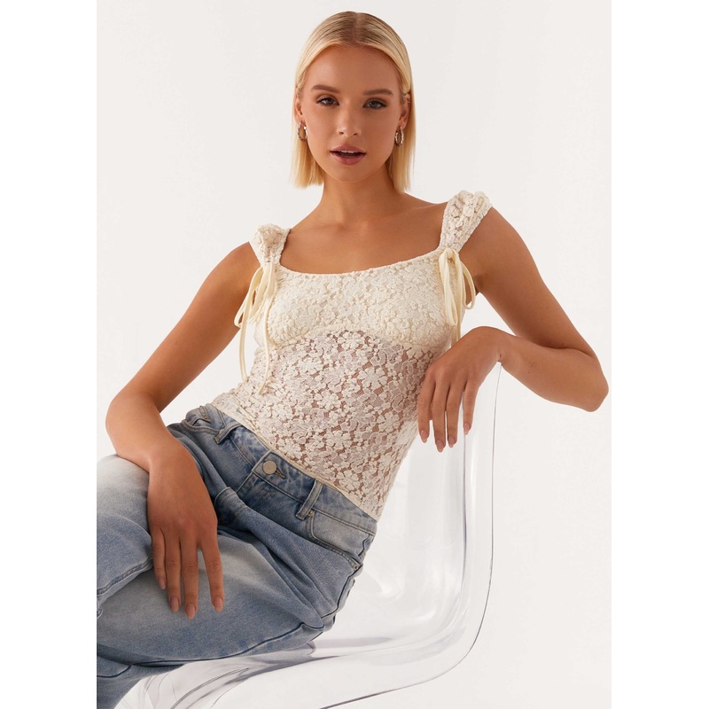 Xanthi Top – Ivory